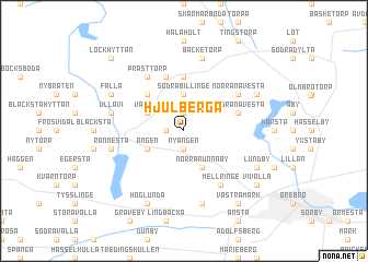 map of Hjulberga