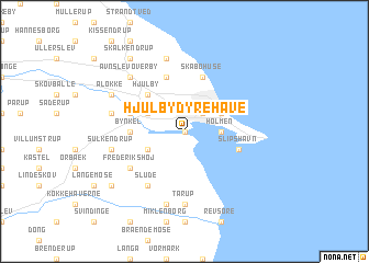 map of Hjulby Dyrehave