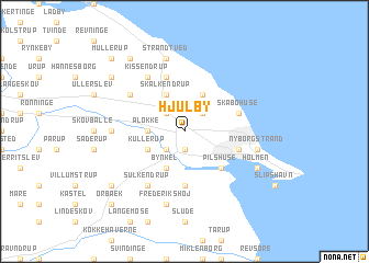 map of Hjulby