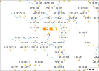 map of Hkai-wun