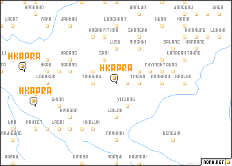 map of Hkapra