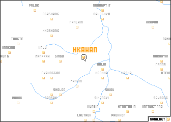 map of Hkawan