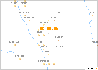 map of Hkawbude