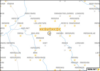 map of Hkawnhkok