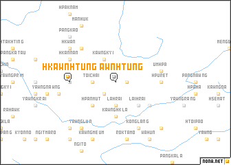 map of Hkawnhtung