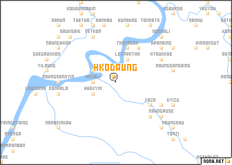 map of Hkodaung