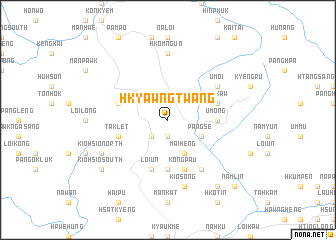 map of Hkyawngtwang