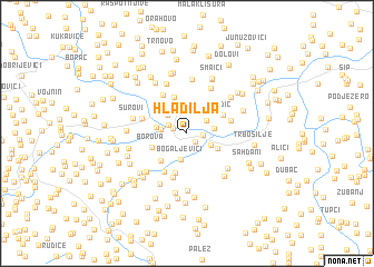 map of Hladilja