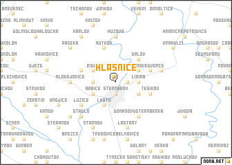 map of Hlásnice