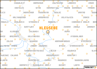 map of Hleďsebe