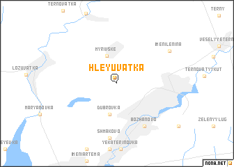 map of Hleyuvatka