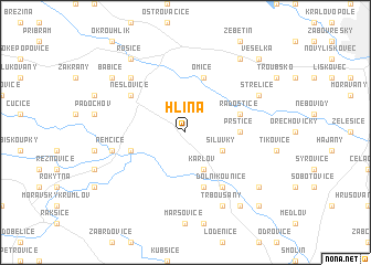 map of Hlína