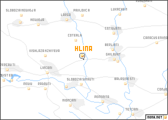 map of Hlina