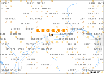 map of Hliník nad Váhom