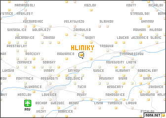 map of Hliníky