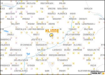map of Hlinné