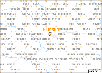 map of Hlinsko