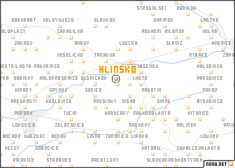 map of Hlinsko