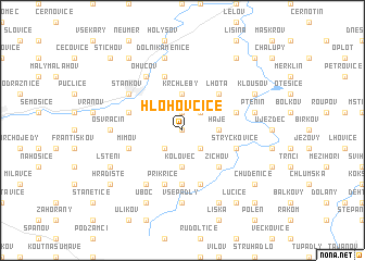 map of Hlohovčice