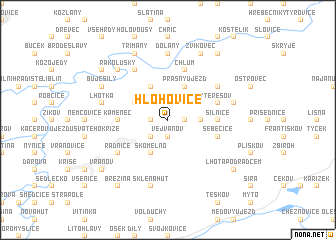map of Hlohovice