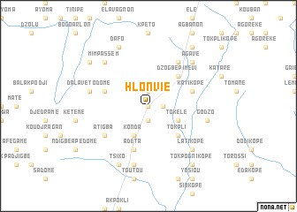 map of Hlonvié