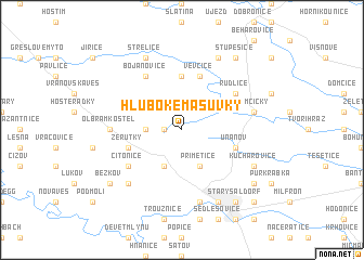 map of Hluboké Mašŭvky