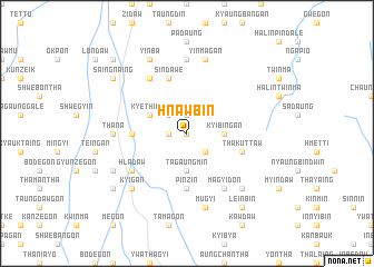 map of Hnawbin