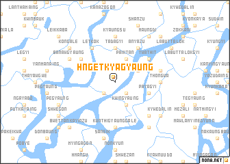 map of Hngetkyagyaung