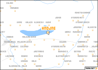 map of Hnojné