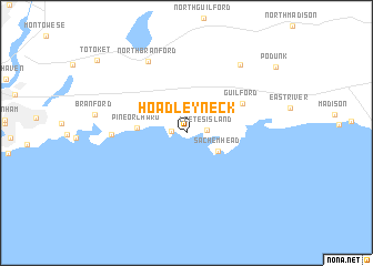 map of Hoadley Neck