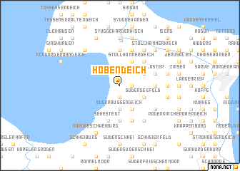 map of Hobendeich