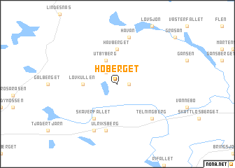 map of Hoberget