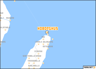 map of Hoborghus