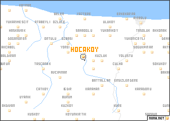 map of Hocaköy