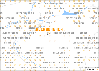 map of Hochburg-Ach