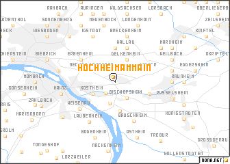 map of Hochheim am Main