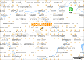 map of Höcklingsen