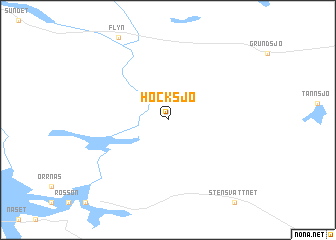 map of Hocksjö