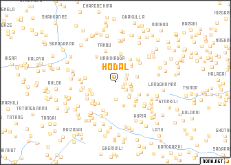 map of Hodal