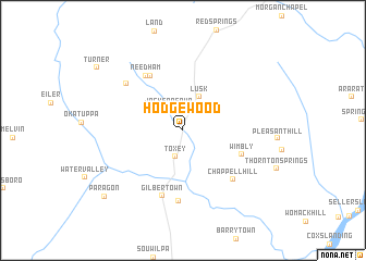 map of Hodgewood