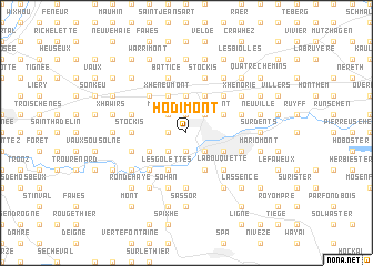 map of Hodimont
