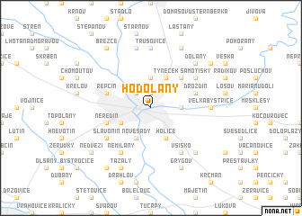 map of Hodolany