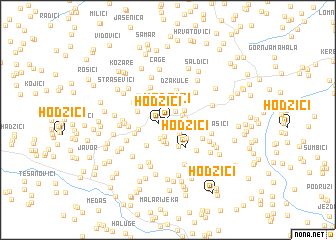 map of Hodžići