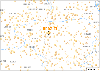 map of Hodžići