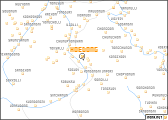 map of Hoe-dong