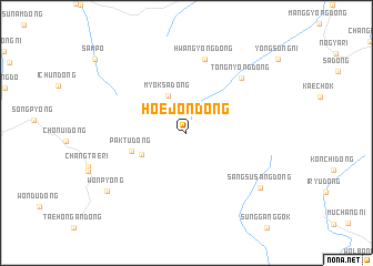 map of Hoejŏn-dong