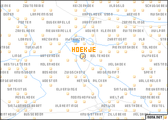 map of Hoekje