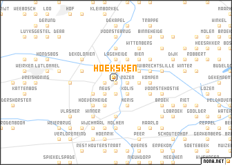 map of Hoeksken