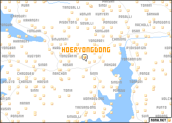 map of Hoeryong-dong