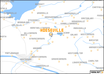 map of Hoeseville